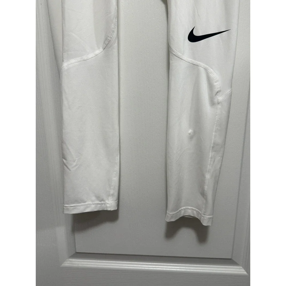 Nike Pro Dri-FIT Mens 3/4 Compression Tights White 838055-100 Size‎ M